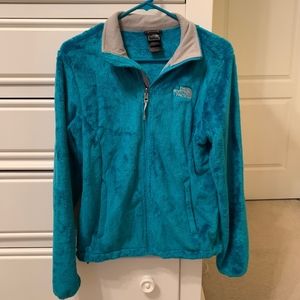 The North Face Fuzzy Fleece Torquoise Jacket